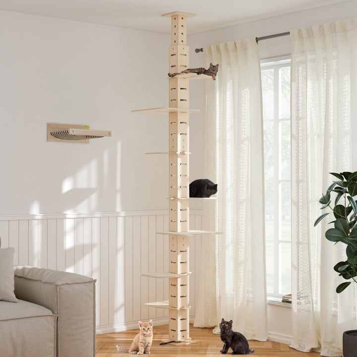 Coziwow 98-114″H Adjustable Floor-To-Ceiling Cat Tree-CW12R0551