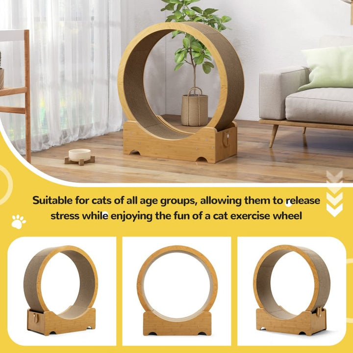 Coziwow 34''L Corrugated Cat Exercise Wheel-CW12R0623