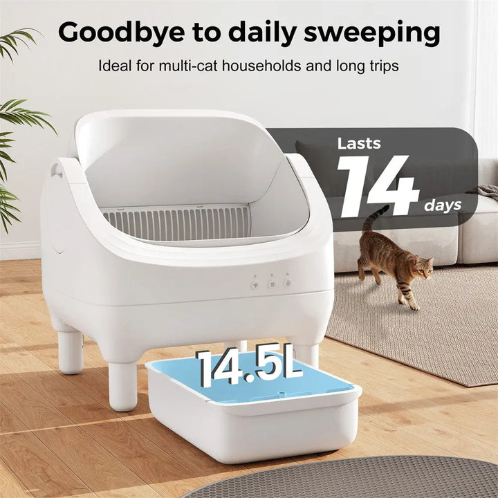 Coziwow 21.7"L Smart Automatic Cat Litter Box Coziwow