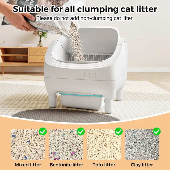 Coziwow 21.7"L Smart Automatic Cat Litter Box Coziwow