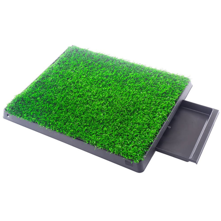 Coziwow 25"×20" Dog Potty Training Grass Pad Upgraded with Tray-CW12S0049