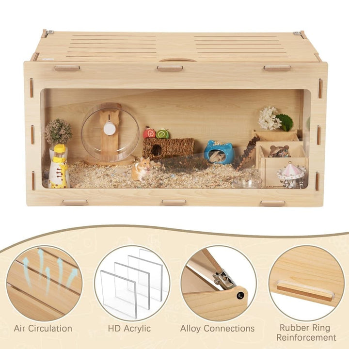 Coziwow 32''L Acrylic Chewproof Hamster Cage-CW12S0462