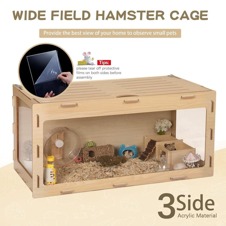 Coziwow 32''L Acrylic Chewproof Hamster Cage-CW12S0462