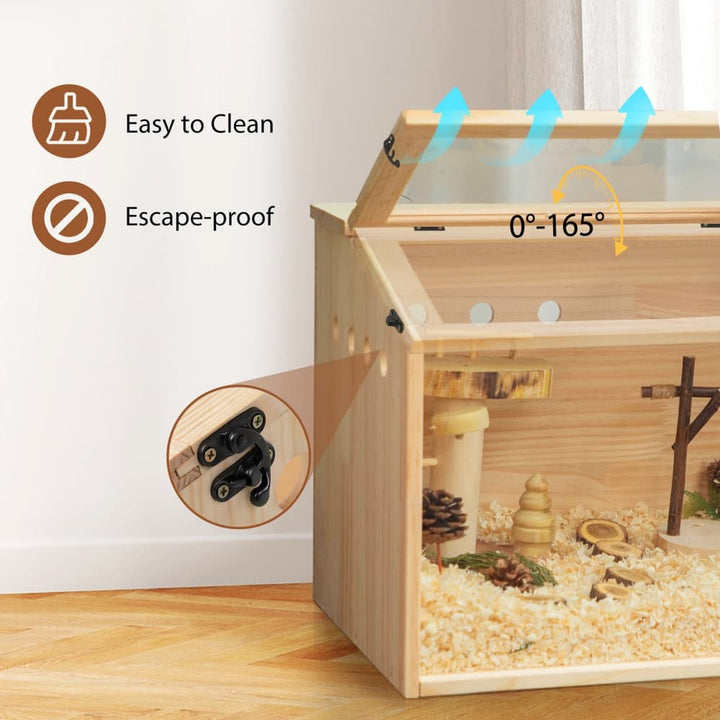 Coziwow 32‘’L Wooden Hamster Cage-CW12S0516