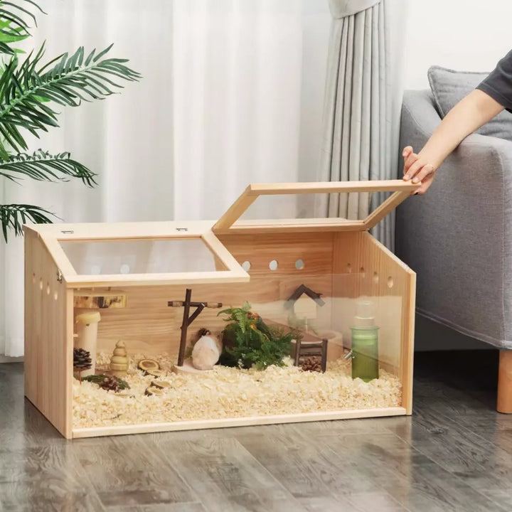 Coziwow 32‘’L Wooden Hamster Cage-CW12S0516
