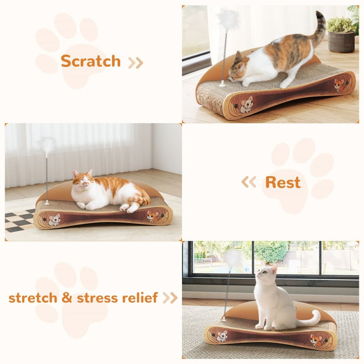 Coziwow 26''L Cat Scratcher Lounge Bed-CW12S0768