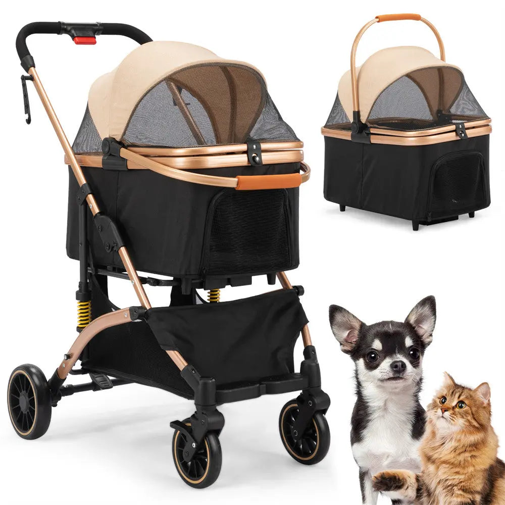 Coziwow 3-in-1 Shock-Absorbing Pet Stroller