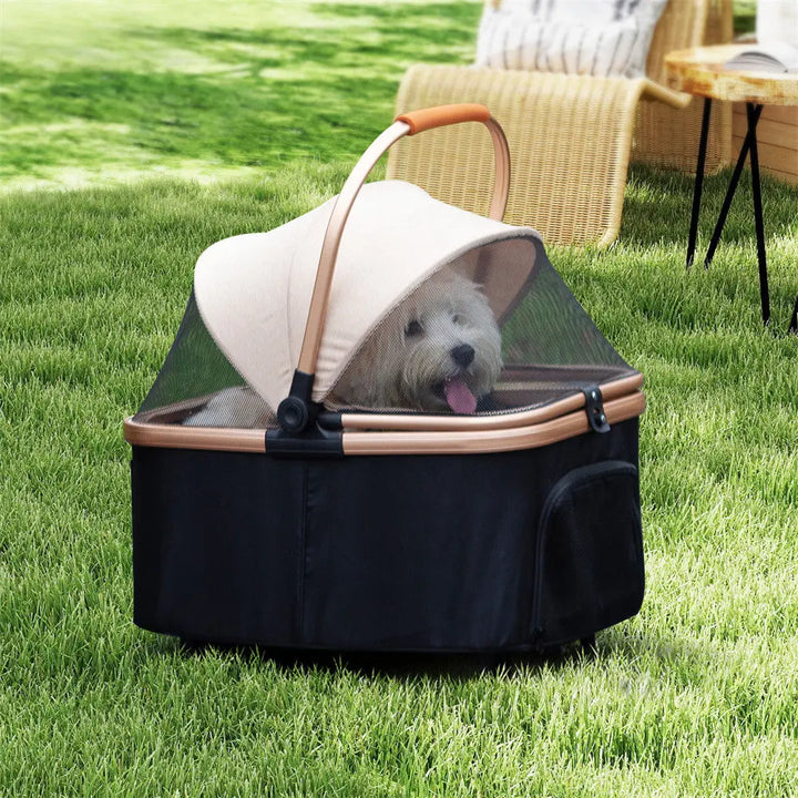 3 in 1 pet dog cat stroller carrier car seat Coziwow 3-in-1 Shock-Absorbing Pet Stroller