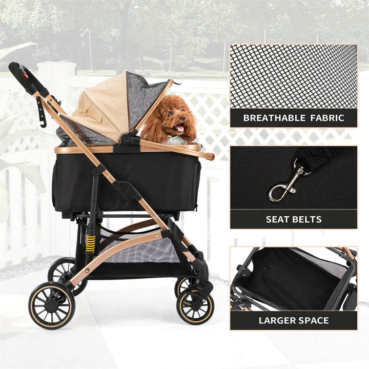 Coziwow 3-in-1 Shock-Absorbing Pet Stroller Coziwow
