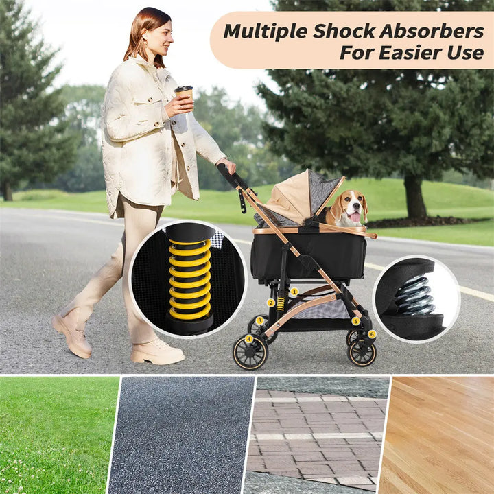 Coziwow 3-in-1 Shock-Absorbing Pet Stroller Coziwow