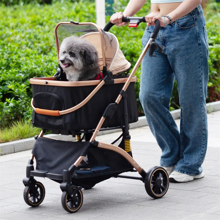 dawoo dog stroller Coziwow 3-in-1 Shock-Absorbing Pet Stroller