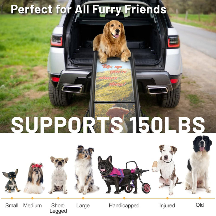 Coziwow 61″L Foldable Dog Ramp Patterned-CW12T0715