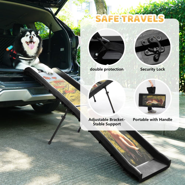 Coziwow 61″L Foldable Dog Ramp Patterned-CW12T0715 Details