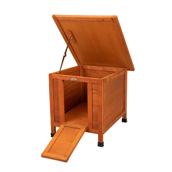 Coziwow 20″L Wooden Small Rabbit Hutch Orange-CW12U0338