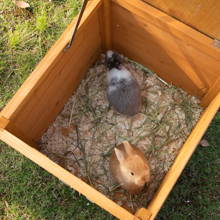 Coziwow 20″L Wooden Small Rabbit Hutch Orange-CW12U0338