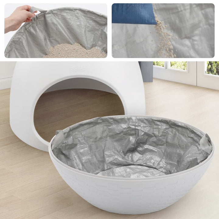 Coziwow Replacement Liners for Eggloa6 Cat Litter Box 3PCS-CW12U0680