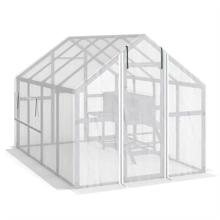 Coziwow 107"L Super-Large Outdoor Wooden Chicken Coop Coziwow