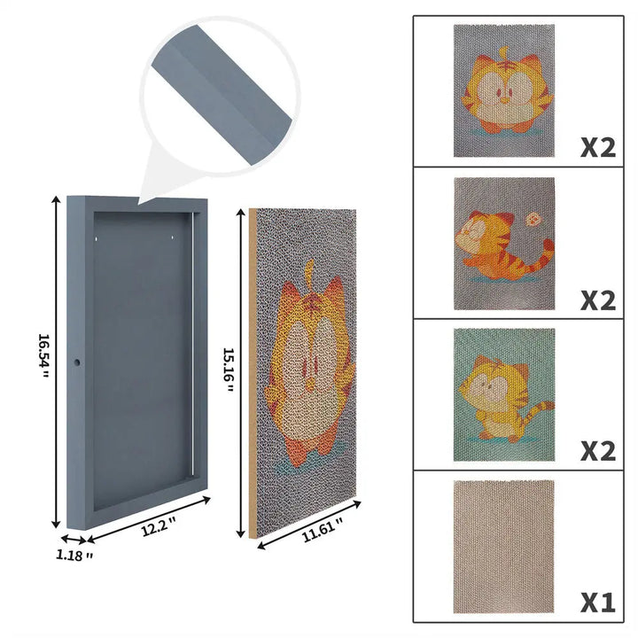 Coziwow Replaceable Art Cat Scratching Board Coziwow
