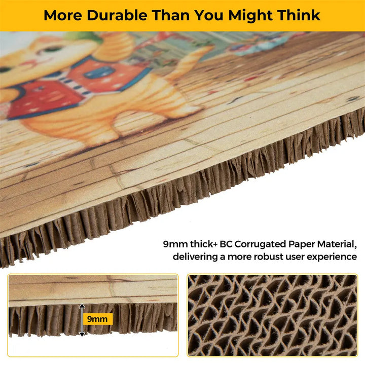 Coziwow Corrugated Cat Scratcher with Multiple Patterns & Replaceable Core Coziwow