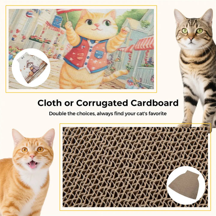 Coziwow Corrugated Cat Scratcher with Multiple Patterns & Replaceable Core Coziwow
