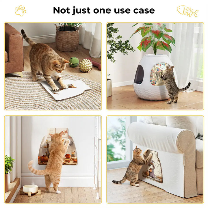 Coziwow Corrugated Cat Scratcher with Multiple Patterns & Replaceable Core Coziwow