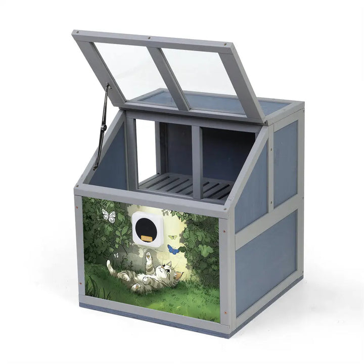 Coziwow Wooden Cat Litter Box Enclosure Coziwow