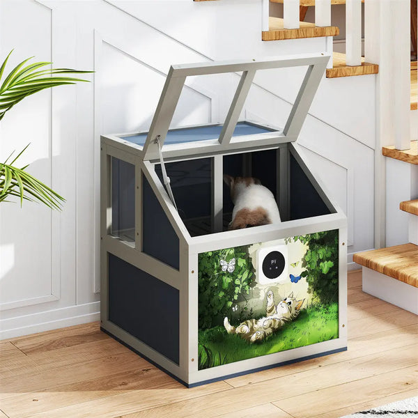 Coziwow Wooden Cat Litter Box Enclosure Coziwow