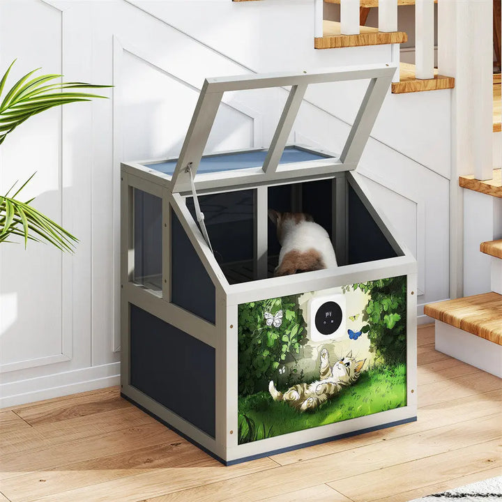 Coziwow Wooden Cat Litter Box Enclosure Coziwow