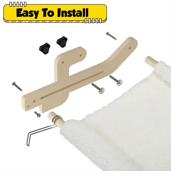 Coziwow 20.08"L Wooden Cat Window Hammock