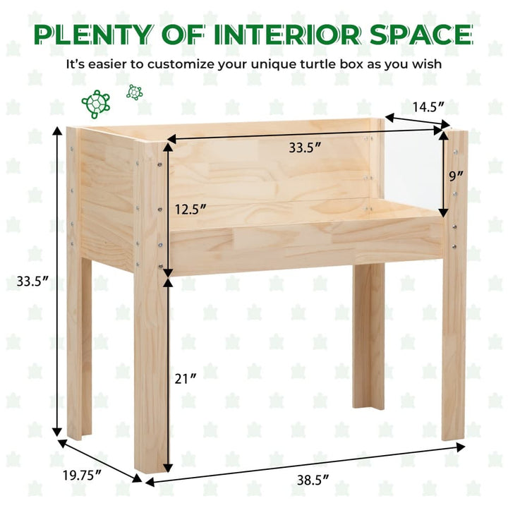 Coziwow 38''L Wooden Tortoise Habitat Indoor-CW12X0538