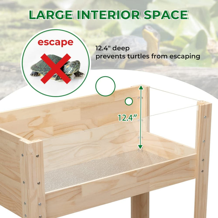 Coziwow 38''L Wooden Tortoise Habitat Indoor-CW12X0538