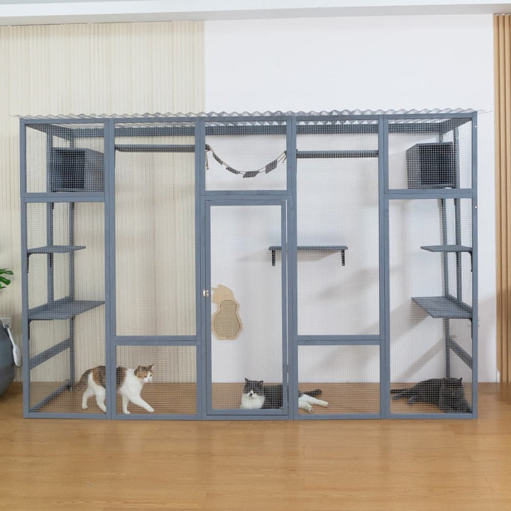 Coziwow 104″L 3-Side Extra Large Catio Gray-CW12X0628