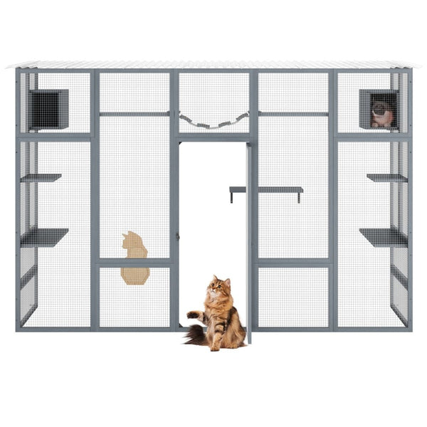 Coziwow 104″L 3-Side Extra Large Catio Gray-CW12X0628