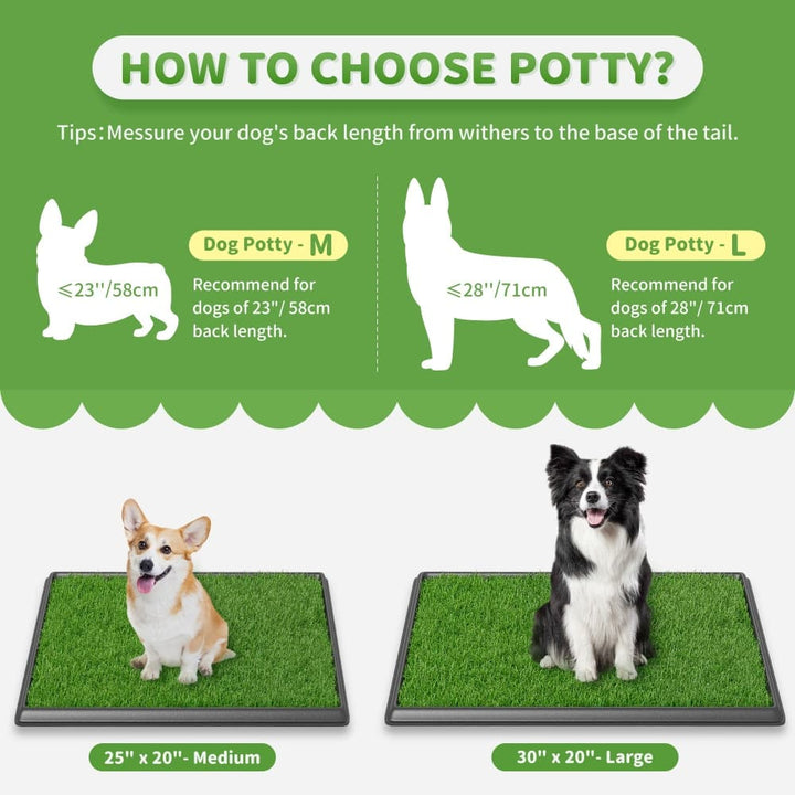 Coziwow 30"×20" Artificial Grass Pee Pad for Dogs-CW12Y0611