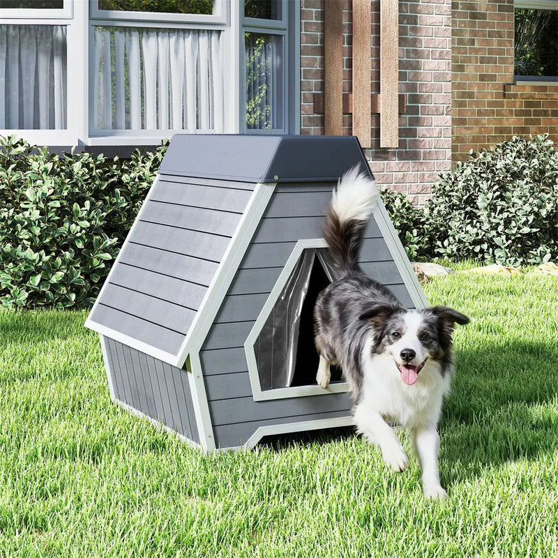 Coziwow 35"L Irregular Aluminum Weatherproof Dog House Coziwow