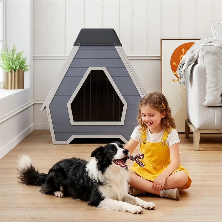 Coziwow 35"L Irregular Aluminum Weatherproof Dog House Coziwow