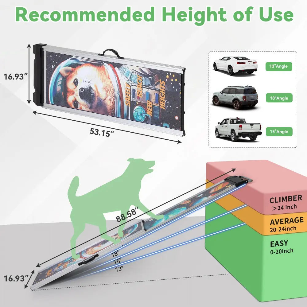DOGOページ Coziwow 63''L Telescoping Aluminum Dog Ramp – coziwow