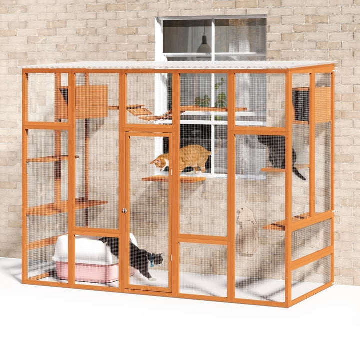 Coziwow 104″L 3-Side Extra Large Catio Orange-CW12Y0629