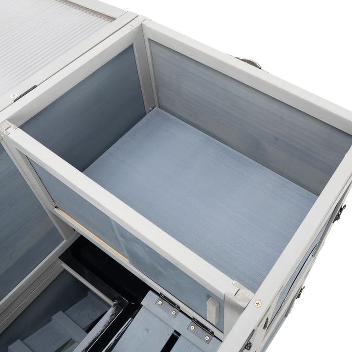 Coziwow 35"L 2-Tier Rabbit House on Wheel Details