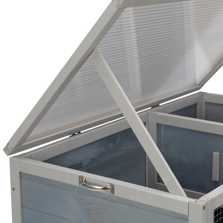 Coziwow 35"L 2-Tier Rabbit House on Wheel Details