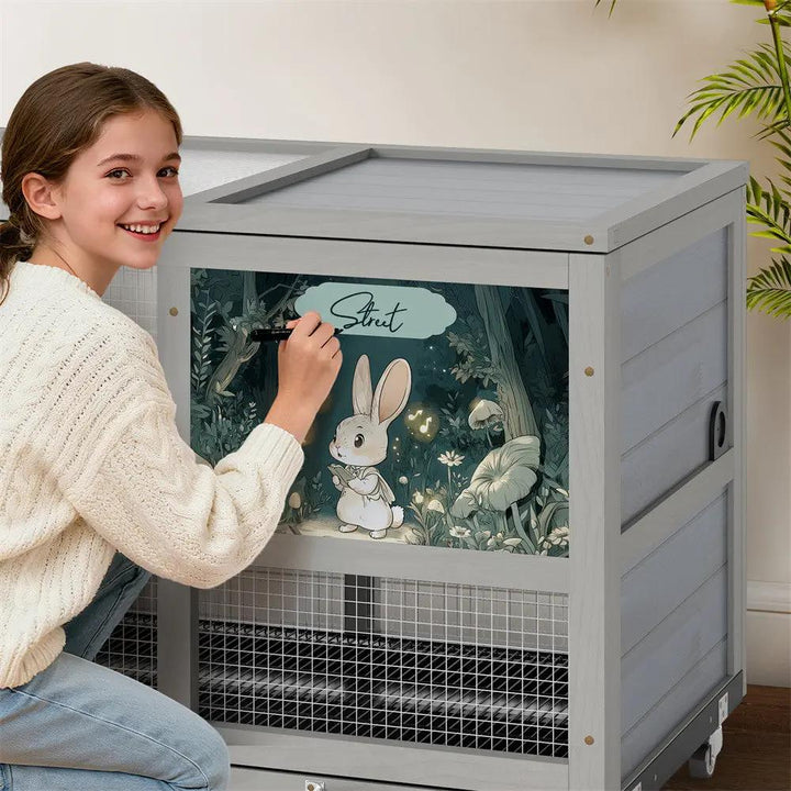 Coziwow 35"L Insulated Tiered Rabbit Cage