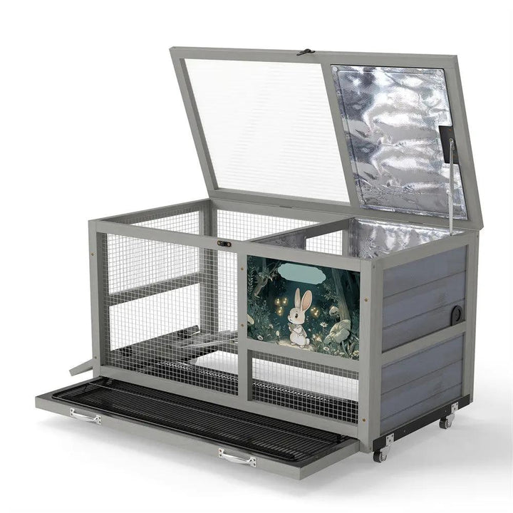 Coziwow 35"L Insulated Tiered Rabbit Cage