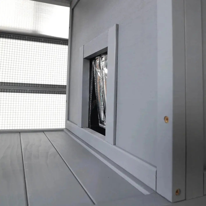 Coziwow 62″L Walk-In Wooden Cat Enclosure Coziwow