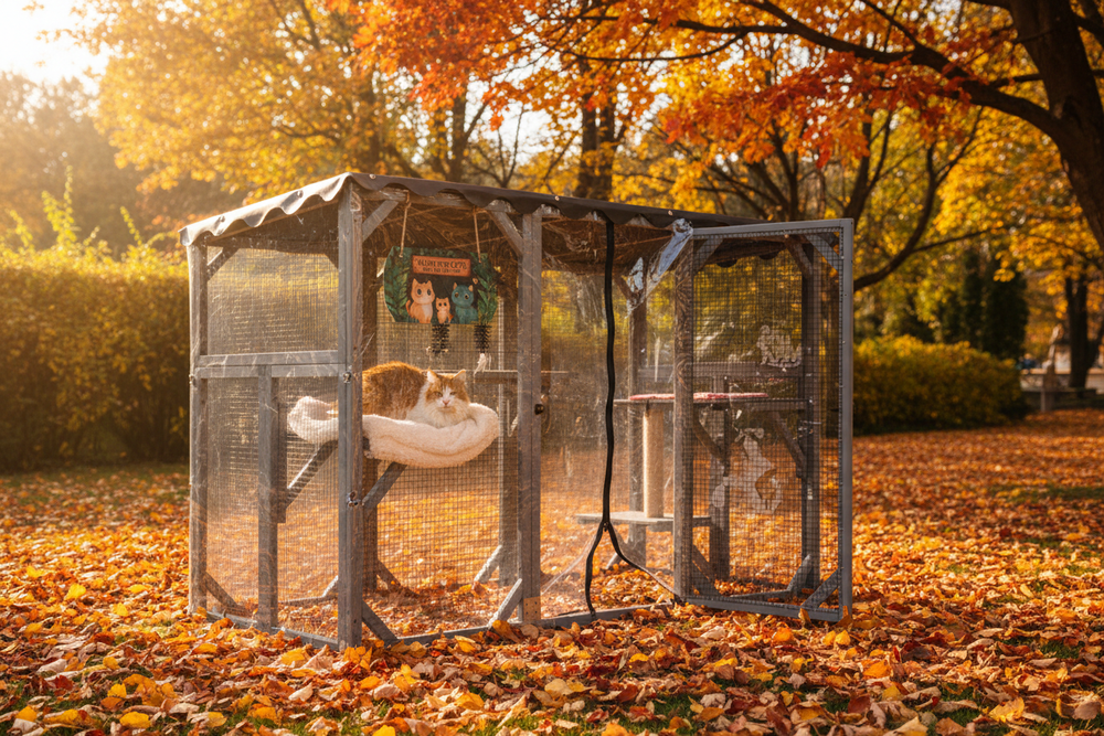 A Spooky-Safe Lookout for Your Cat