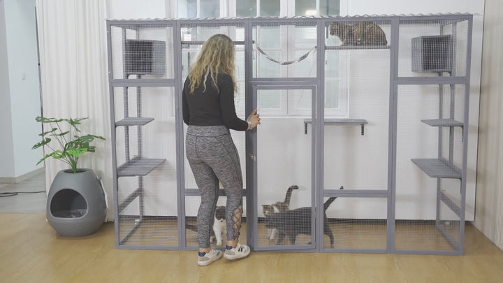 Coziwow 104″L 3-Side Extra Large Catio Demo Video