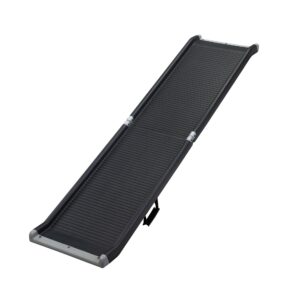 63″ L Portable Foldable Dog Ramp with Non-Slip Surface, Black CW12K0492 35 Dog Supplies