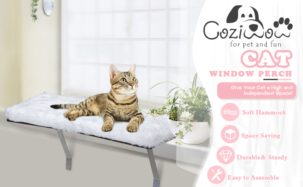 特売 Cat Window Perch Cat Hammock Window Seat w Free Fleece Blanket 2023  Latest Screw Suction Cups Extra Large Sturdy Cat Bed Cat Resting Seat Hold  Two