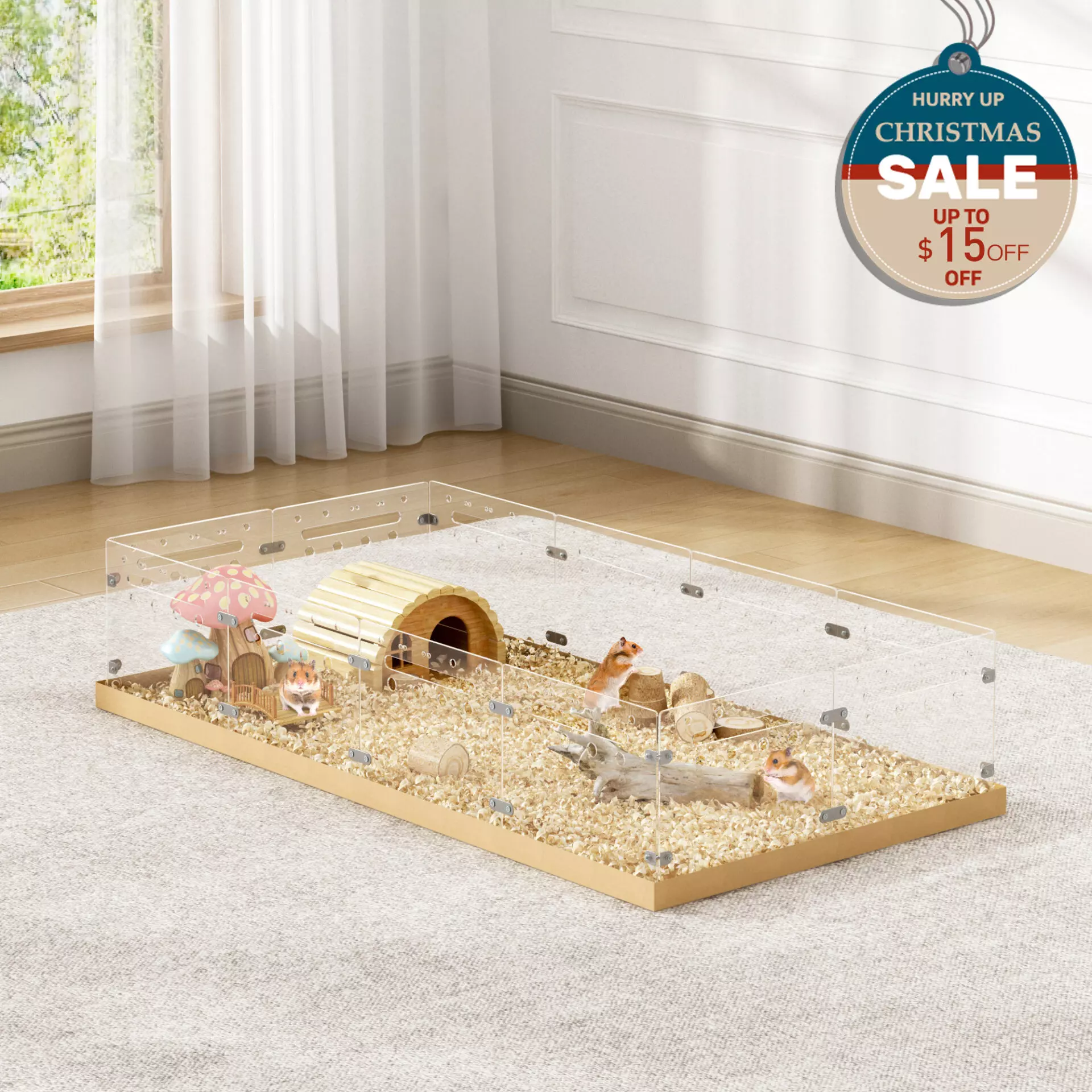 Hamster playpen with mat best sale