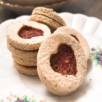 Raspberry Rose Bunny Cookies