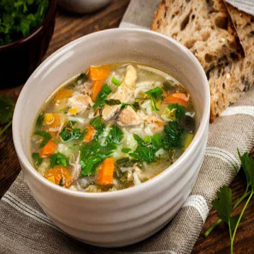 Chicken and Greens Soup 6 cat recipe